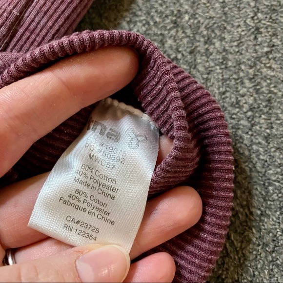 Classic TNA Zip-Up Hoodie, in a Rich Burgundy Color. - Picture 12 of 16